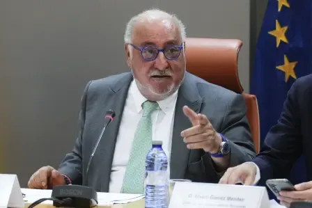 Pere Navarro durante una comparecencia