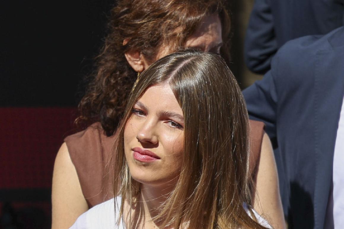 Retrato de la infanta Sofía en un acto público.