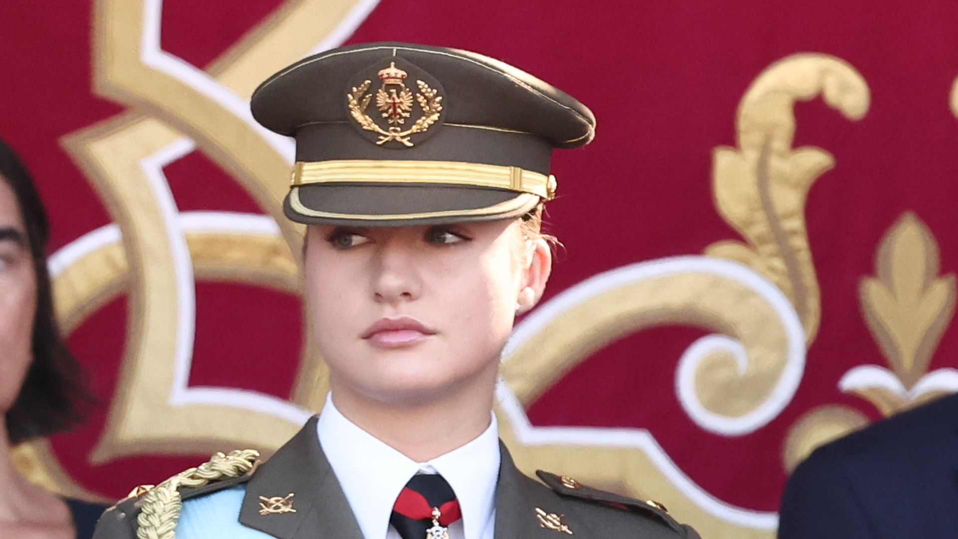 Leonor durante la Fiesta Nacional