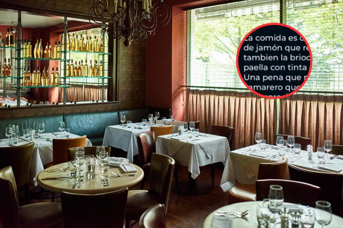 Comedor y fragmento de una reseña