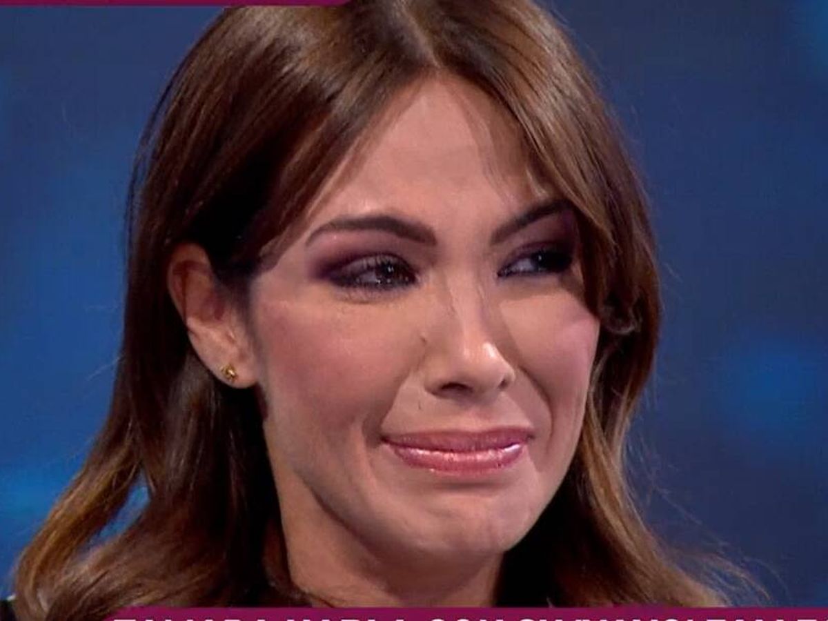 Tamara Gorro durante una intervención en televisión